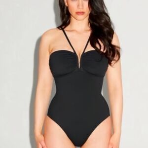 Chic Black Women's One-Piece Swimsuit
